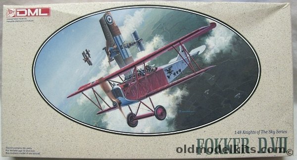 DML 1/48 Fokker D-VII (D.VII) - Ltn. Von Buren Jasta 18 1918, 5905 plastic model kit